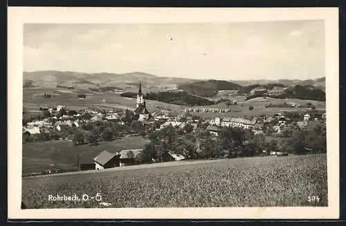 AK Rohrbach /O.Ö., Blick zur Kirche