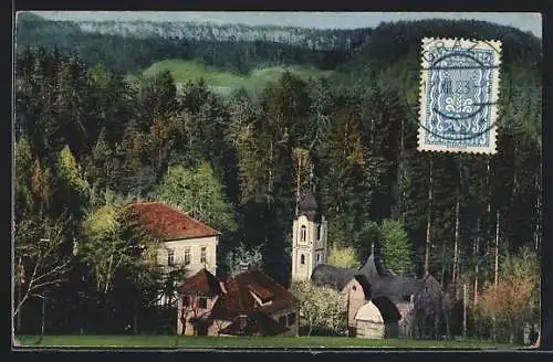 AK Graz, Mariagrün, Blick zur Kirche