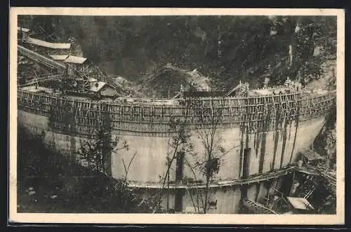 AK Altenhof /Mühlkreis, Bau der Ranna-Talsperre, Blick von der Oberwasserseite