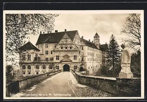 AK Heiligenberg / Baden, Schloss Heiligenberg, Schlosseingang