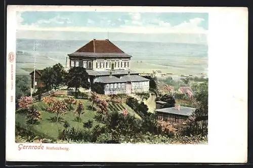 Glitzer-Perl-AK Gernrode / Harz, Stubenberg