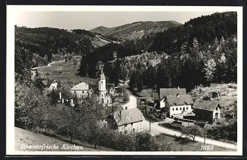 AK Warth /NÖ., Kirchau mit Kirche