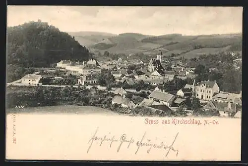 AK Kirchschlag /N.-Oe., Ortspanorama