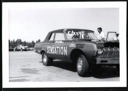 Fotografie Auto Plymouth, Rennwagen in Arlington 1966