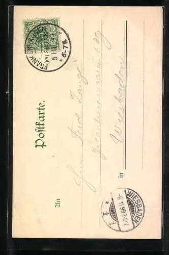 AK Frankenhausen / Kyffhäuser, Kyffhäuser-Denkmal und Alter Turm