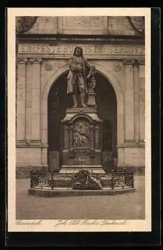 AK Eisenach / Thüringen, Joh. Seb. Bach`s Denkmal