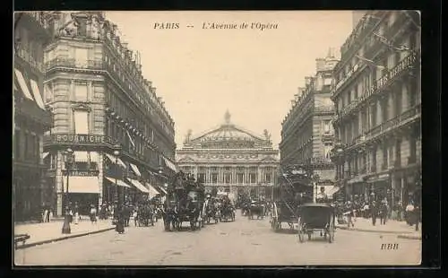 AK Paris, L`Avenue de l`Opéra
