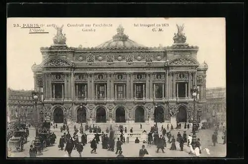 AK Paris, Blick zur Opéra Garnier