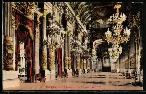 AK Paris, L`Opéra Garnier, Le Foyer