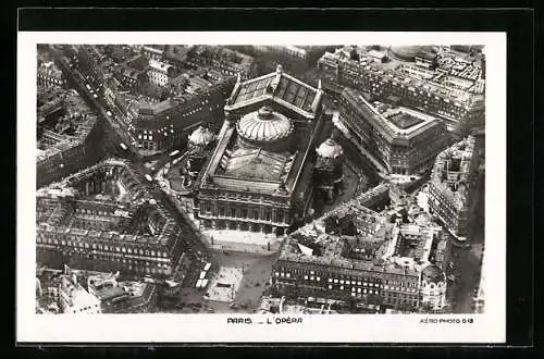 AK Paris, Opéra Garnier, Ansicht aus der Luft