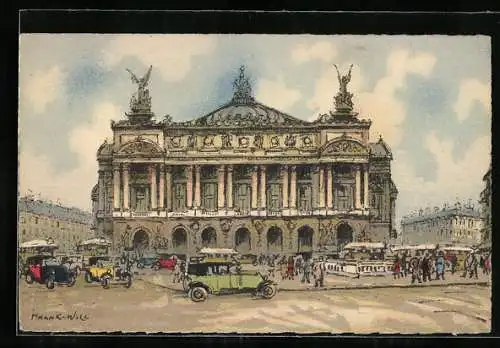 Künstler-AK Paris, L`Opéra Garnier