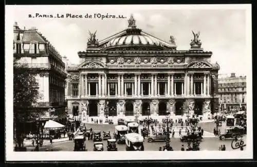 AK Paris, La Place de l`Opéra