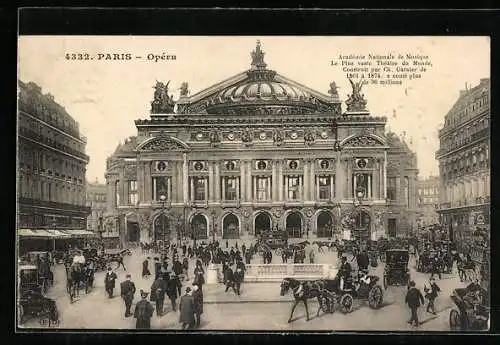 AK Paris, L`Opéra Garnier, Academie Nationale de Musique