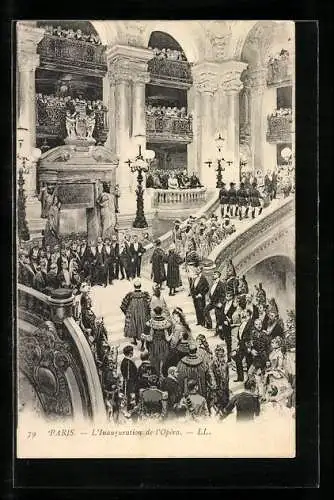 AK Paris, L`Inauguration de l`Opéra
