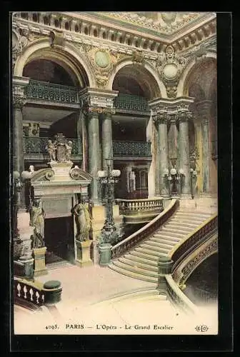 AK Paris, Opéra Garnier, Le Grand Escalier