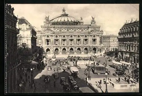 AK Paris, Opéra Garnier aus der Vogelschau