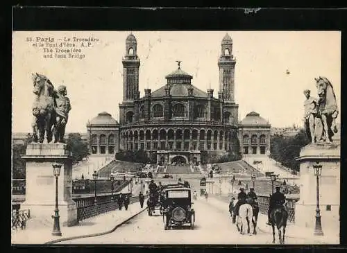 AK Paris, Le Trocadéro et le Pont d`Iéna