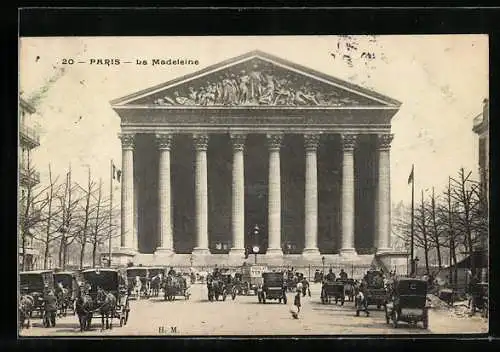 AK Paris, Église de la Madeleine, Ansicht von vorne