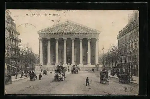 AK Paris, Église de la Madeleine, Blick zum Eingang