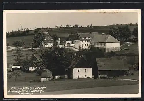 AK Falkenhain / Erzgeb., Blick zum Gasthof Höhenluft