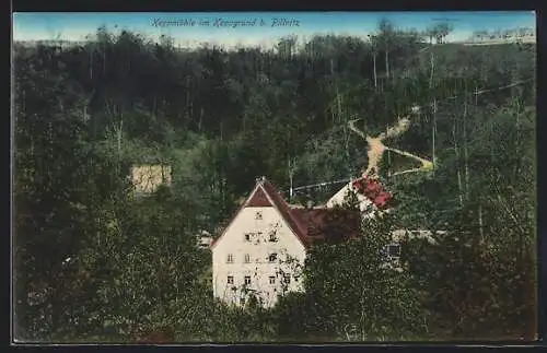 AK Keppmühle b. Pillnitz, Ortsansicht im Keppgrund