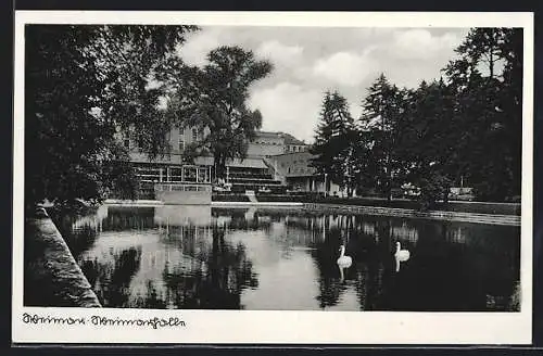 AK Weimar / Thür., Blick auf die Weimarhalle