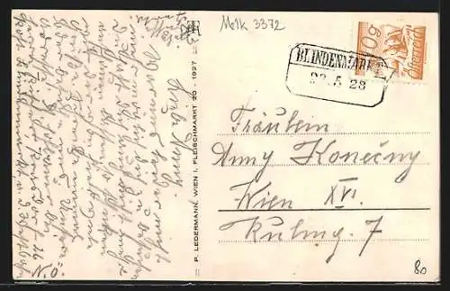 AK Blindenmarkt /N.-Oe., Ortsansicht mit Kirche