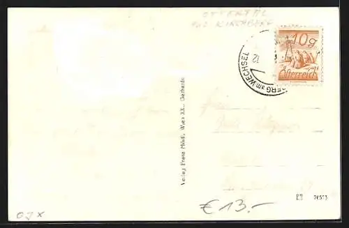 AK Otterthal am Wechsel, Blick von einer Anhöhe auf den Ortf