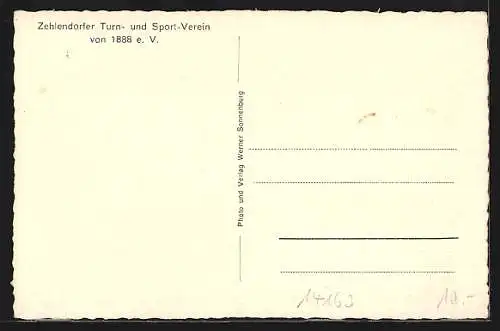 AK Berlin-Zehlendorf, Zehlendorfer Turn- und Sport-Verein von 1888 e. V., Vereinsheim an der Spandauer-Strasse