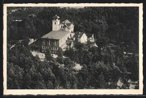 AK Hamburg-Neugraben, Fliegeraufnahme vom Gasthaus Heideburg