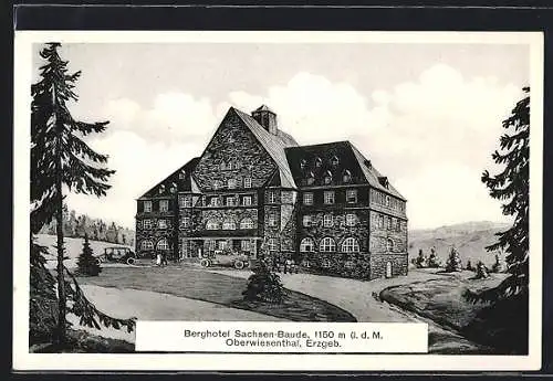 AK Oberwiesenthal /Erzgeb., Berghotel Sachsen-Baude