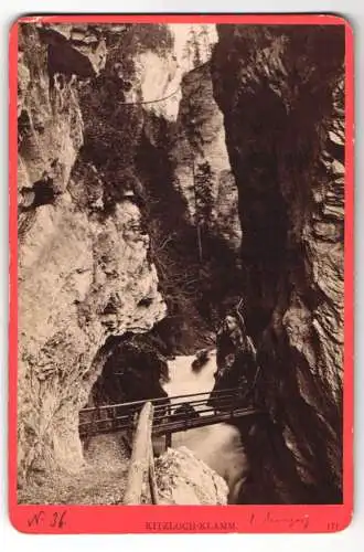 Fotografie Würthle & Spinnhirn, Salzburg, Ansicht Kitzlochklamm, Blick in den Klamm