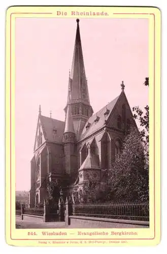 Fotografie Römmler & Jonas, Dresden, Ansicht Wiesbaden, die Evangelische Bergkirche