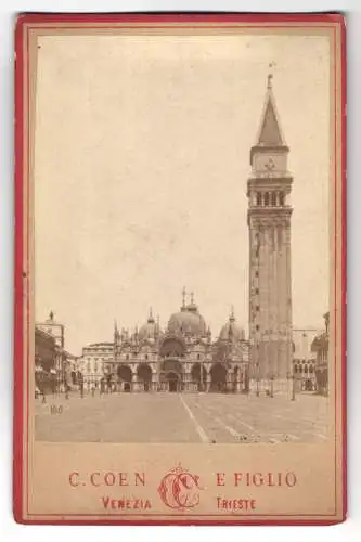 Fotografie C. Coen, Venezia, Ansicht Venedig, Blick auf den Markusplatz