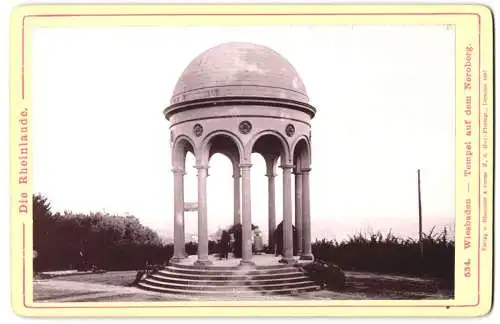 Fotografie Römmler & Jonas, Dresden, Ansicht Wiesbaden, Tempel auf dem Neroberg