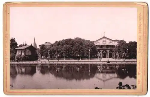 Fotografie Römmler & Jonas, Dresden, Ansicht Wiesbaden, Blick zum Kursaal und Musikpavillon