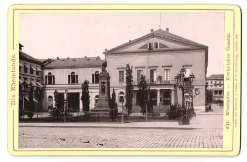 Fotografie Römmler & Jonas, Dresden, Ansicht Wiesbaden, Blick zum königlichen Theater