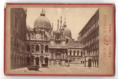 Fotografie C. Coen, Venezia, Ansicht Venedig, der Dogenpalast