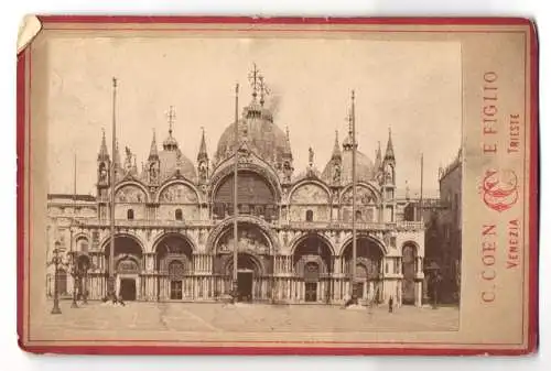 Fotografie C. Coen, Venezia, Ansicht Venedig, Blick auf den Markusdom