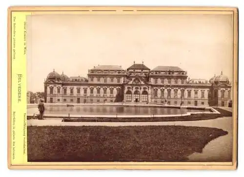 Fotografie Oscar Kramer, Wien, Ansicht Wien, Blick nach dem Schloss Belvedere