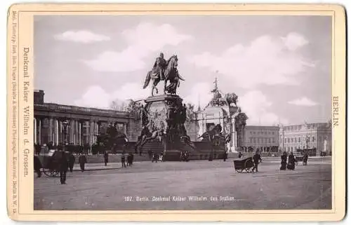 Fotografie Rob Prager, Berlin, Ansicht Berlin, Denkmal Kaiser Wilhelm der Grosse