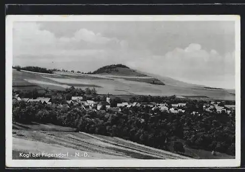 AK Kogl bei Pilgersdorf, Totale von der Anhöhe aus gesehen