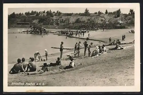 AK Neufeld an der Leitha, Partie aus dem Strandbad