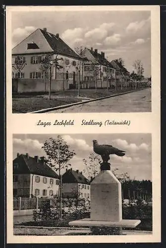 AK Lager Lechfeld, Teilansicht der Siedlung