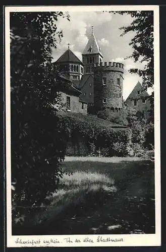 AK Schweinfurt a. Main, An der alten Stadtmauer