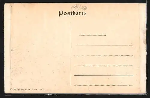 AK Aigen /Ob.-Oe., H. A. Almesberger`s Gasthof am Marktplatz