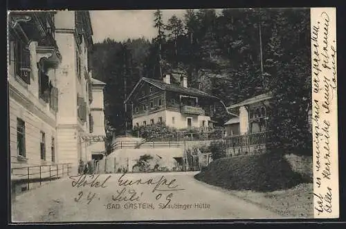 AK Bad Gastein, Blick zur Straubinger Hütte