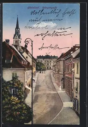 AK Gleisdorf, Blick in die Bürgergasse