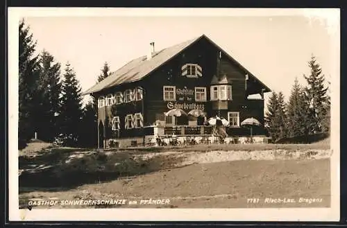 AK Bregenz, Gasthof Schwedenschanze am Pfänder