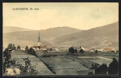 AK Ulrichsberg /O.-Oe., Gesamtansicht mit Kirche